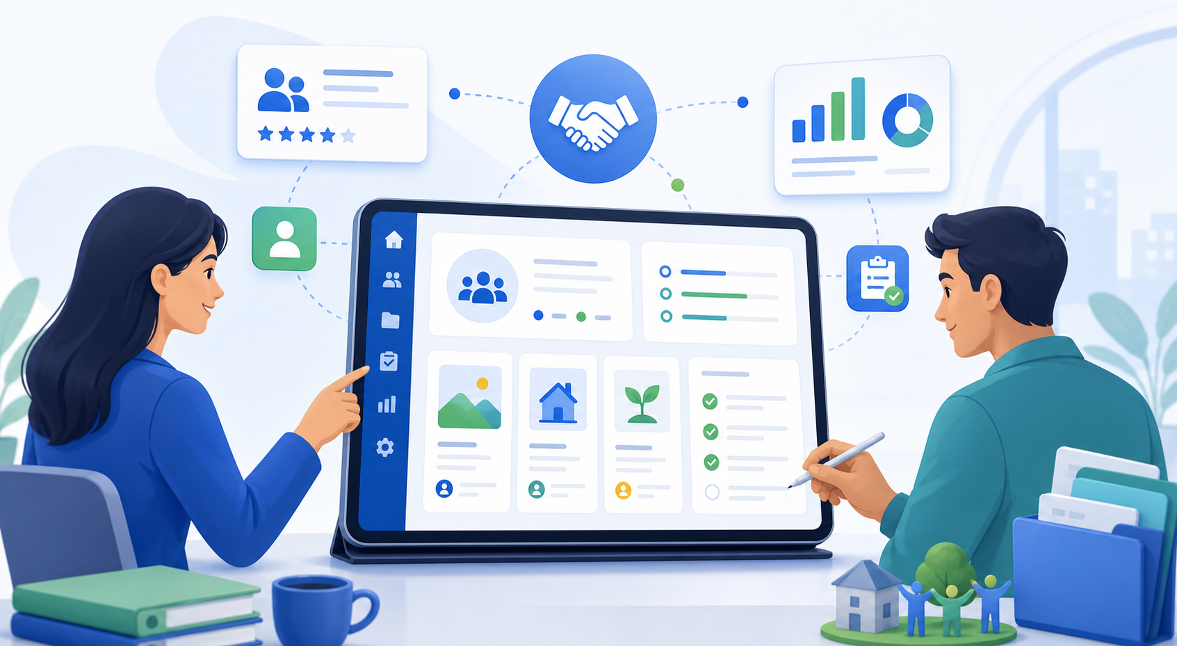 NGO and project management illustration